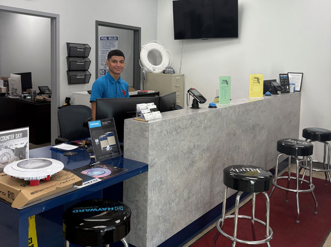 Service counter at Gorman Supply Miami