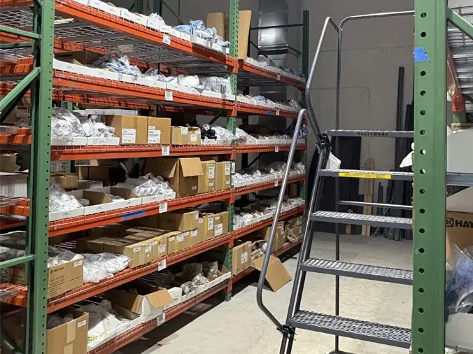 Pool supplies in the Gorman Miami plumbing supply warehouse